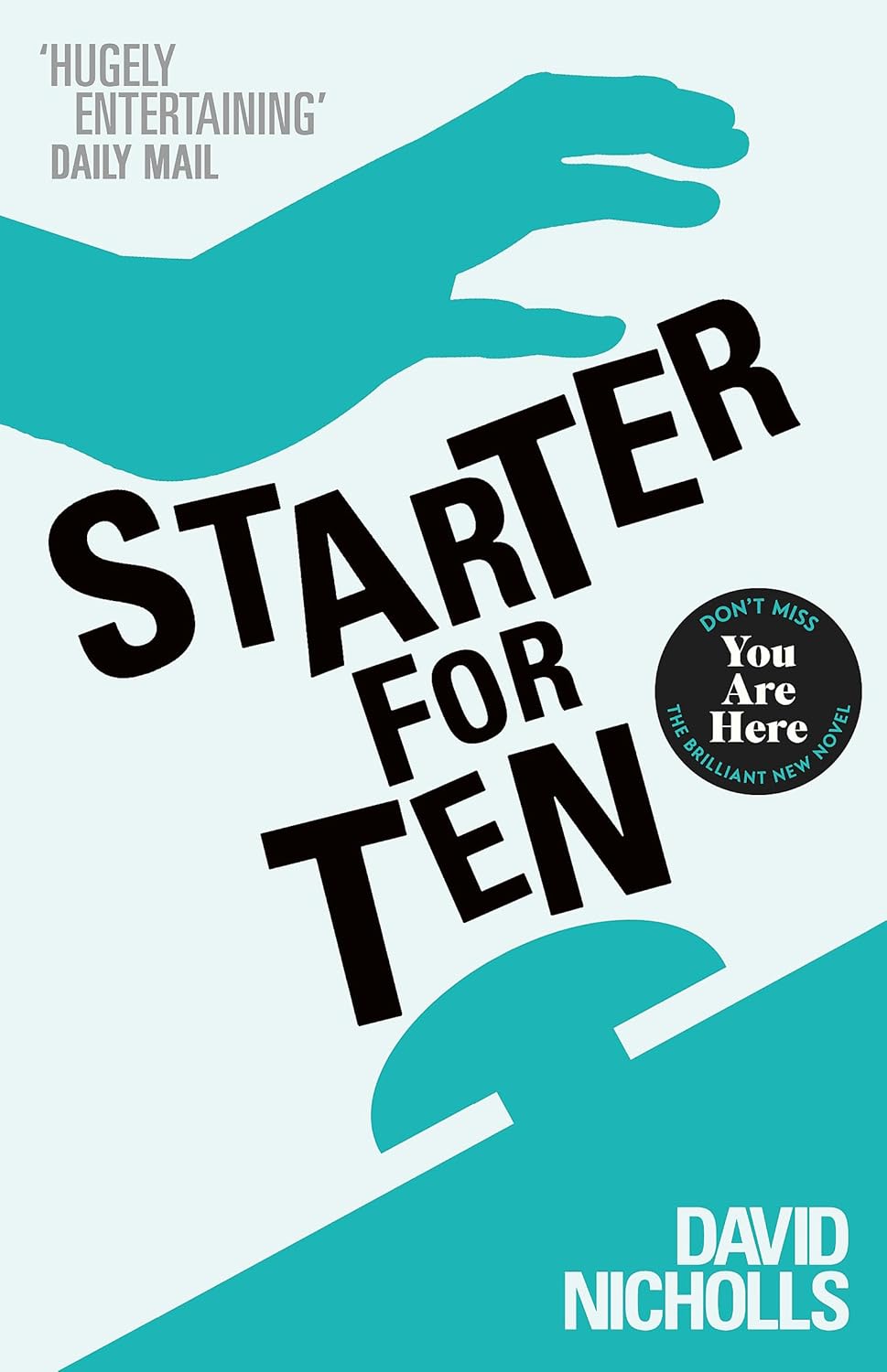 cover design of the book starter for ten by david nicholls