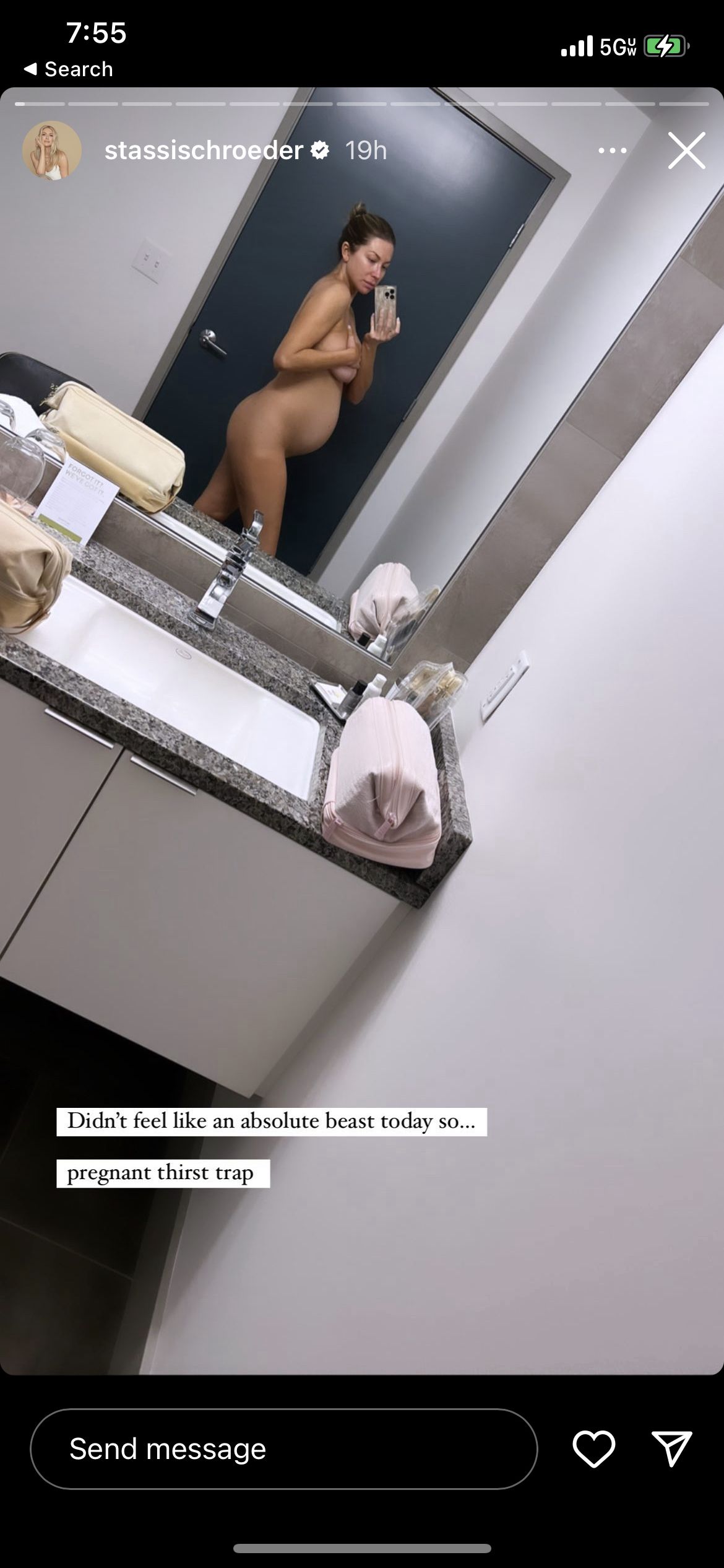 Stassi Schroeder Slays In Nude Pregnancy 'Thirst Trap' IG Photo