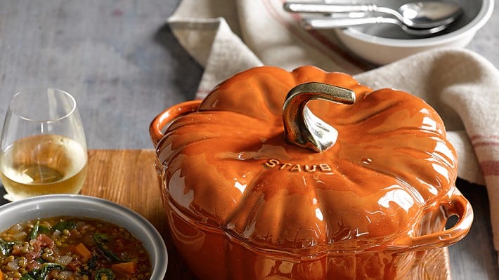 Staub's Pumpkin Pot Is On Sale At Williams Sonoma, Bed Bath