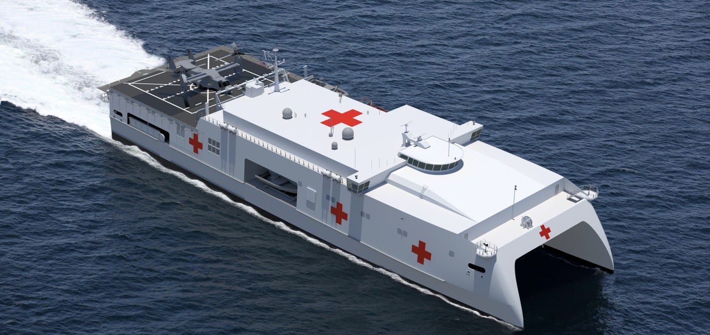 The Navy's Next Generation of Hospital Ships Will Be Radically Different