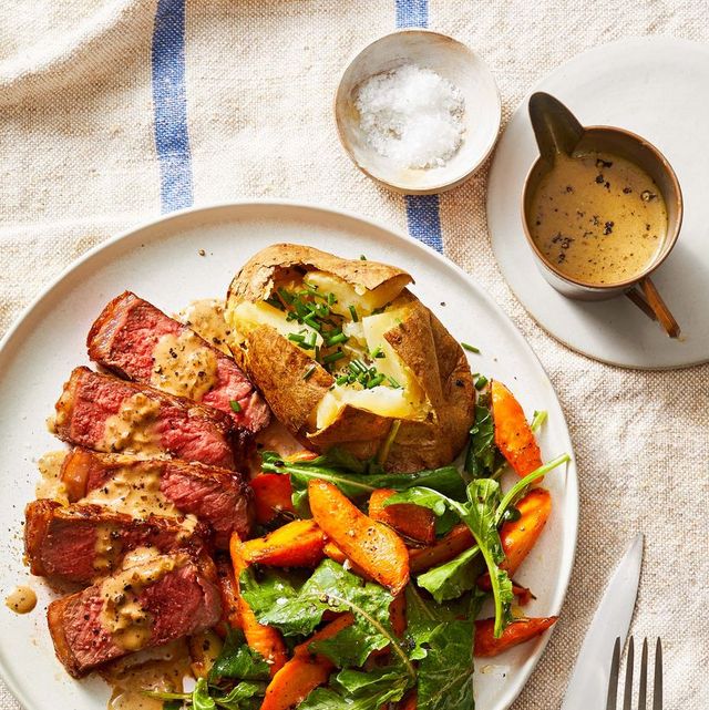 Steak au Poivre (Peppered Steak) - A Luxury Mid-Week Meal in 15