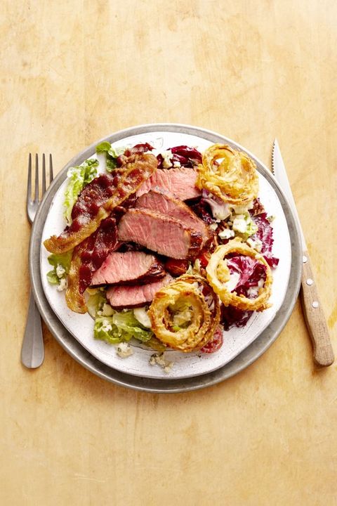 steak dinner salad