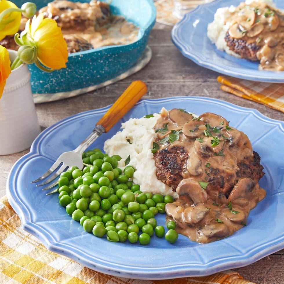 salisbury steak dinner salisbury steak dinner