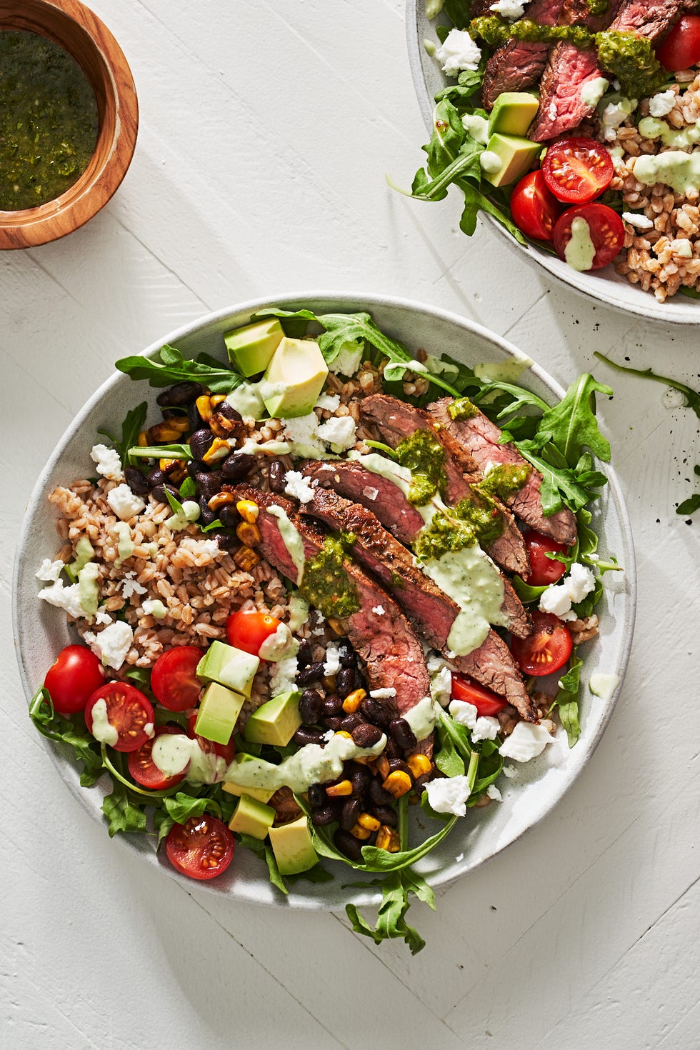 steak grain bowls
