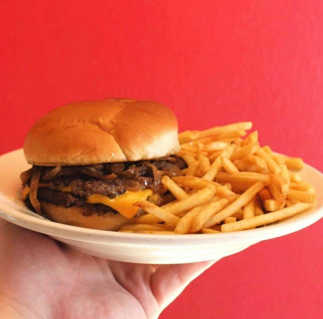 Dish, Junk food, Fast food, Food, French fries, Hamburger, Buffalo burger, Cuisine, Original chicken sandwich, Burger king premium burgers, 