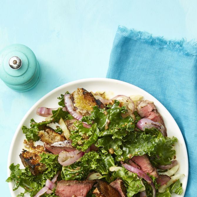 hearty salad recipes - Steak and Rye Panzanella