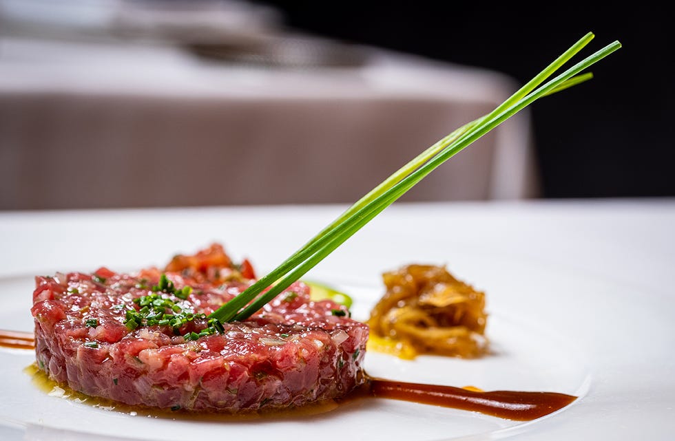 steak tartare, plato del restaurante maldonado 14 de madrid