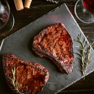 steaks from fresh meat