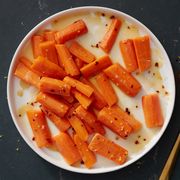steamed carrots with honey butter glaze