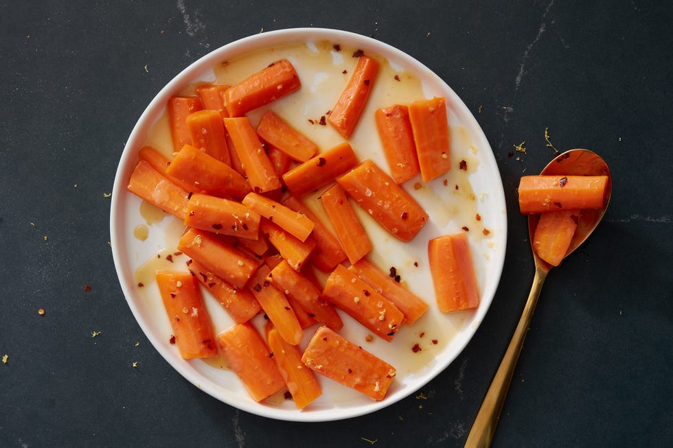 steamed carrots with honey butter glaze