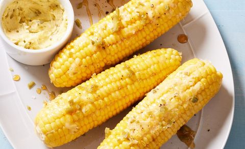 steamed corn on the cob