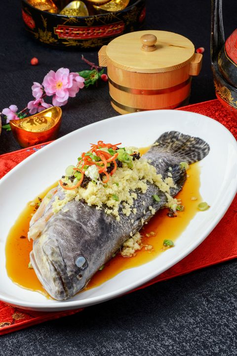 steamed fish with soy sauce
