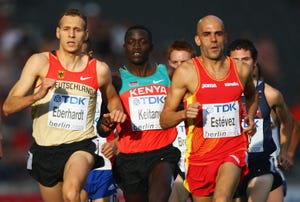 reyes estevez corre los 1500 metros en el mundial de berlín 2009