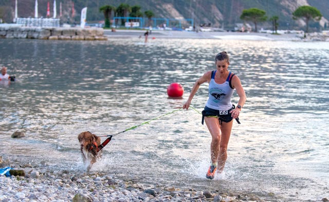 dog swimrun lago di garda torbole