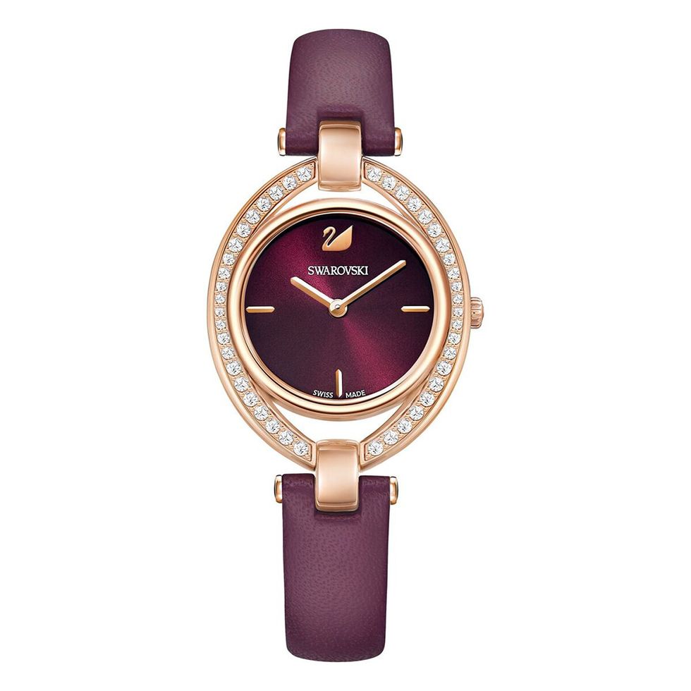Watch, Analog watch, Watch accessory, Violet, Fashion accessory, Strap, Purple, Jewellery, Brand, Material property, 
