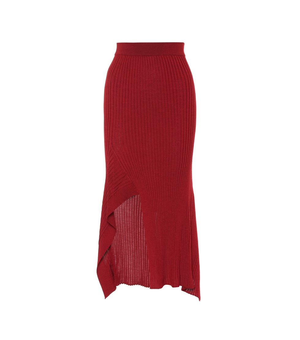 Clothing, Red, Pencil skirt, Maroon, Waist, 