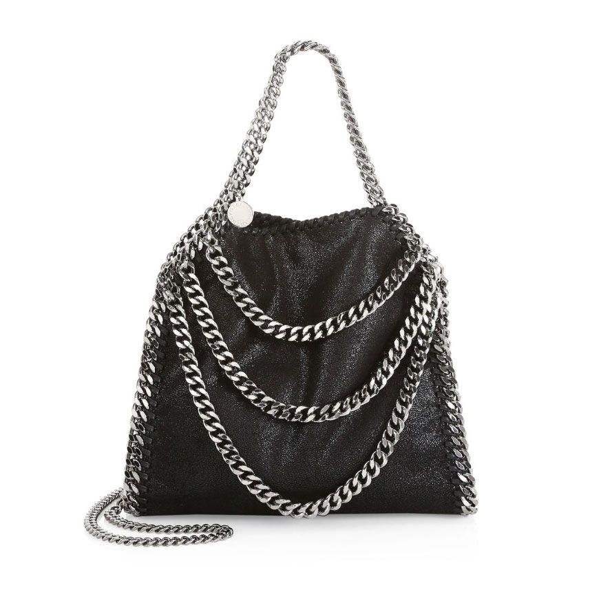 Handbag, Bag, Black, Chain, Fashion accessory, Product, Shoulder bag, Black-and-white, Shoulder, Leather, 