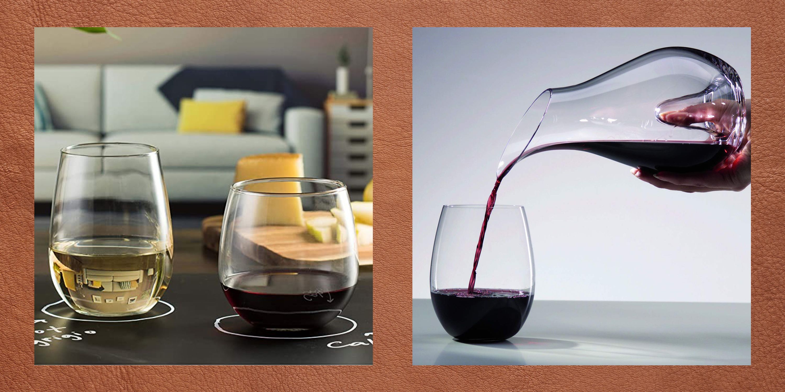 Ebern Designs Broderick 6 - Piece 13oz. Glass Stemless Wine Glass