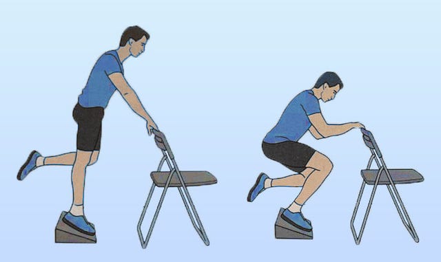squat monopodalico