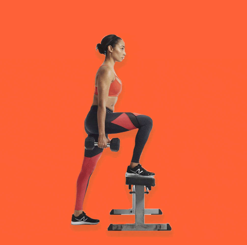 How To Do: A Dumbbell Step-up for Seriously Toned Legs