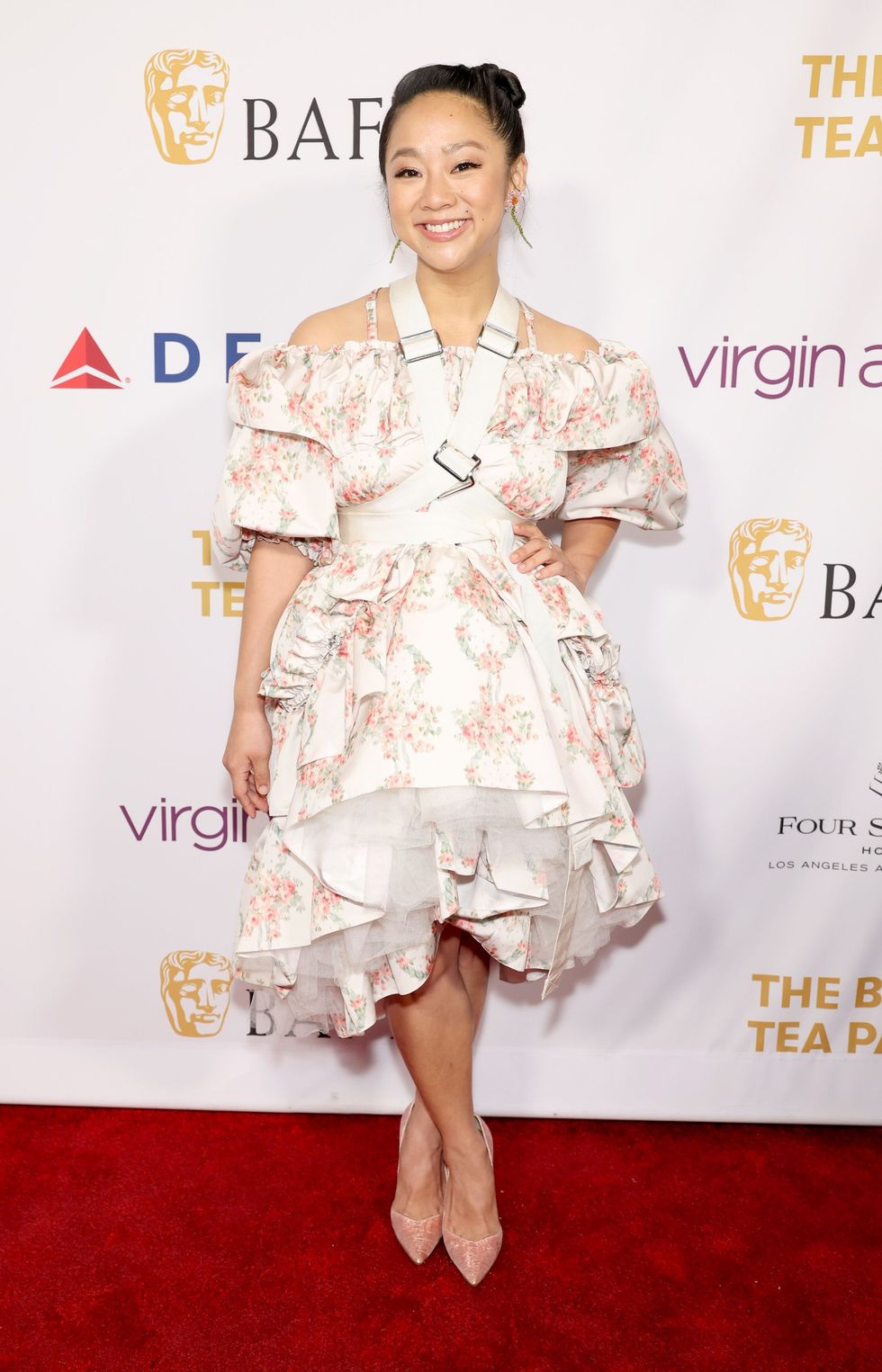 the bafta tea party presented by delta air lines and virgin atlantic arrivals