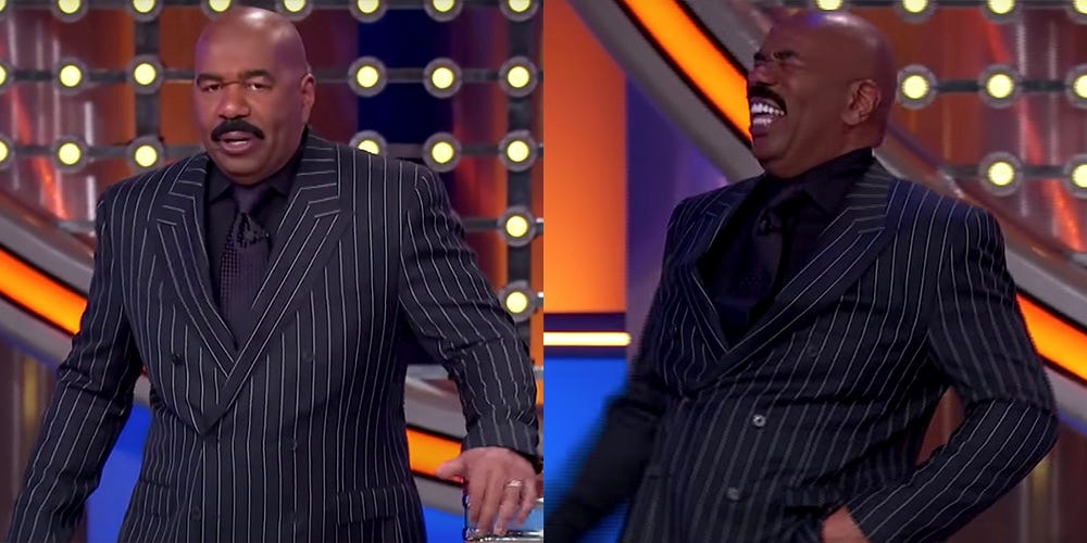 Steve Harvey Could Not Handle a 'Family Feud' Contestant’s Recent Answer