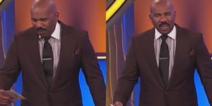 steve harvey had a very strong reaction to a 'family feud' question