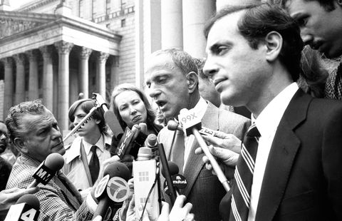 Steve Rubell And Roy Cohn Talking To The Press