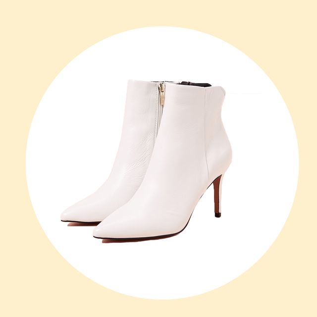 Steven White Ankle Boots