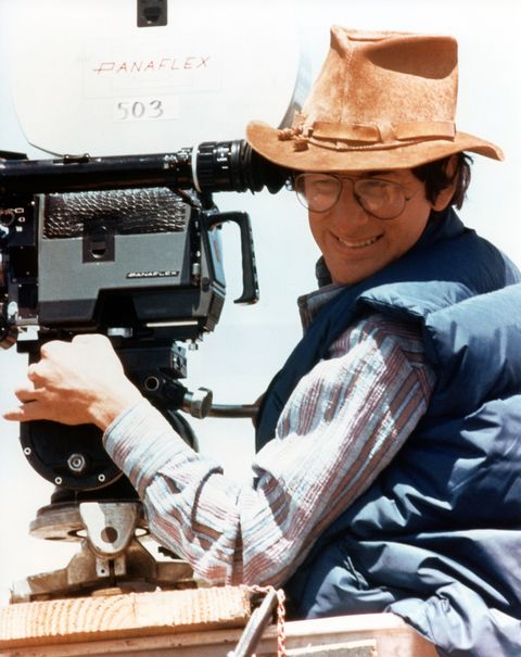 on the set of "close encounters of the third kind"
