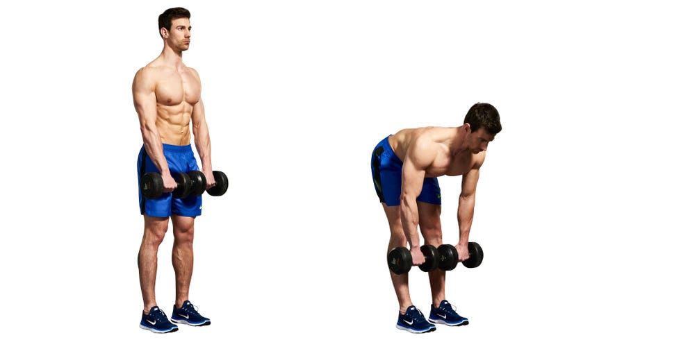 home back workouts, dumbbells