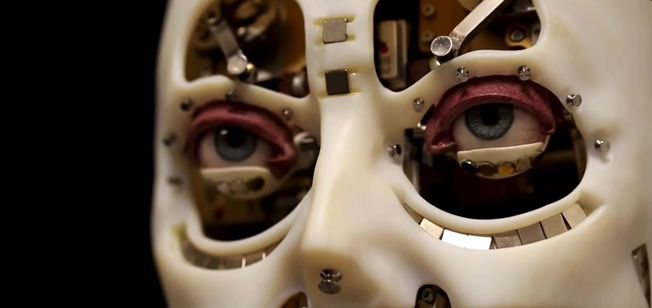 disney research's robot with realistic eye movements