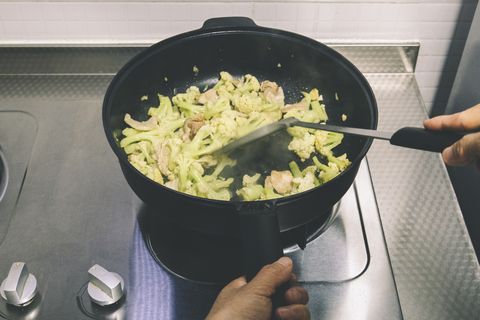 stir fry cauliflower cooking