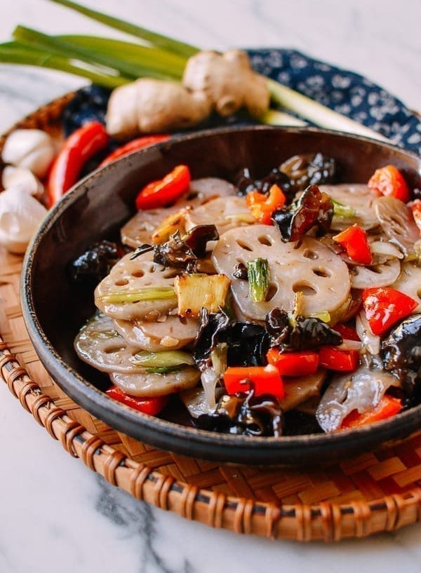 lotus root stir fry