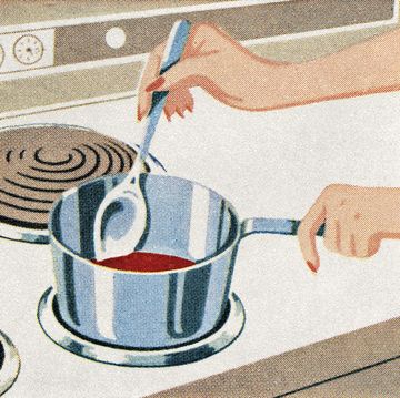 stirring liquid on the stove