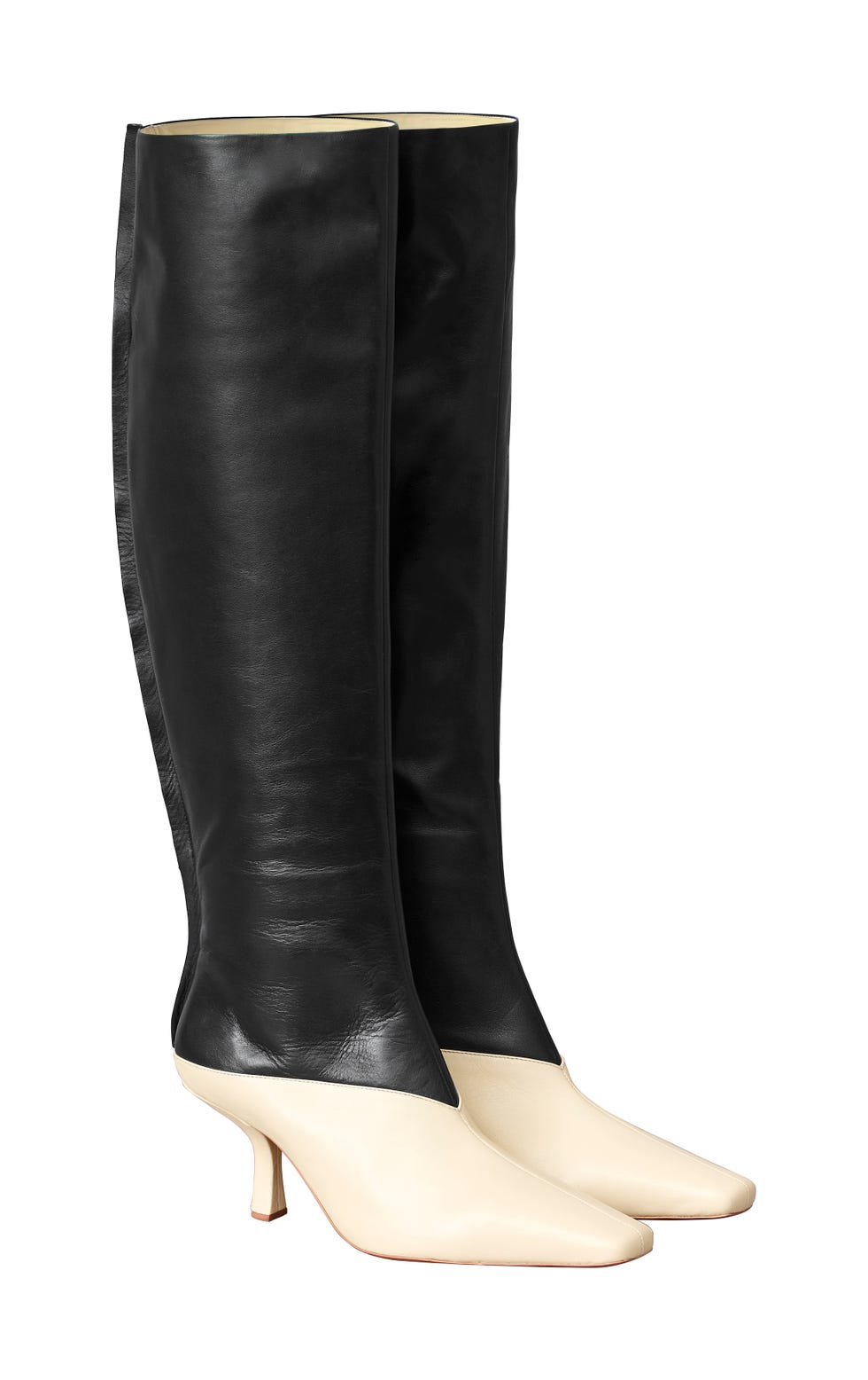 Footwear, Boot, Shoe, Knee-high boot, Riding boot, Leather, Leg, High heels, Durango boot, Beige, 