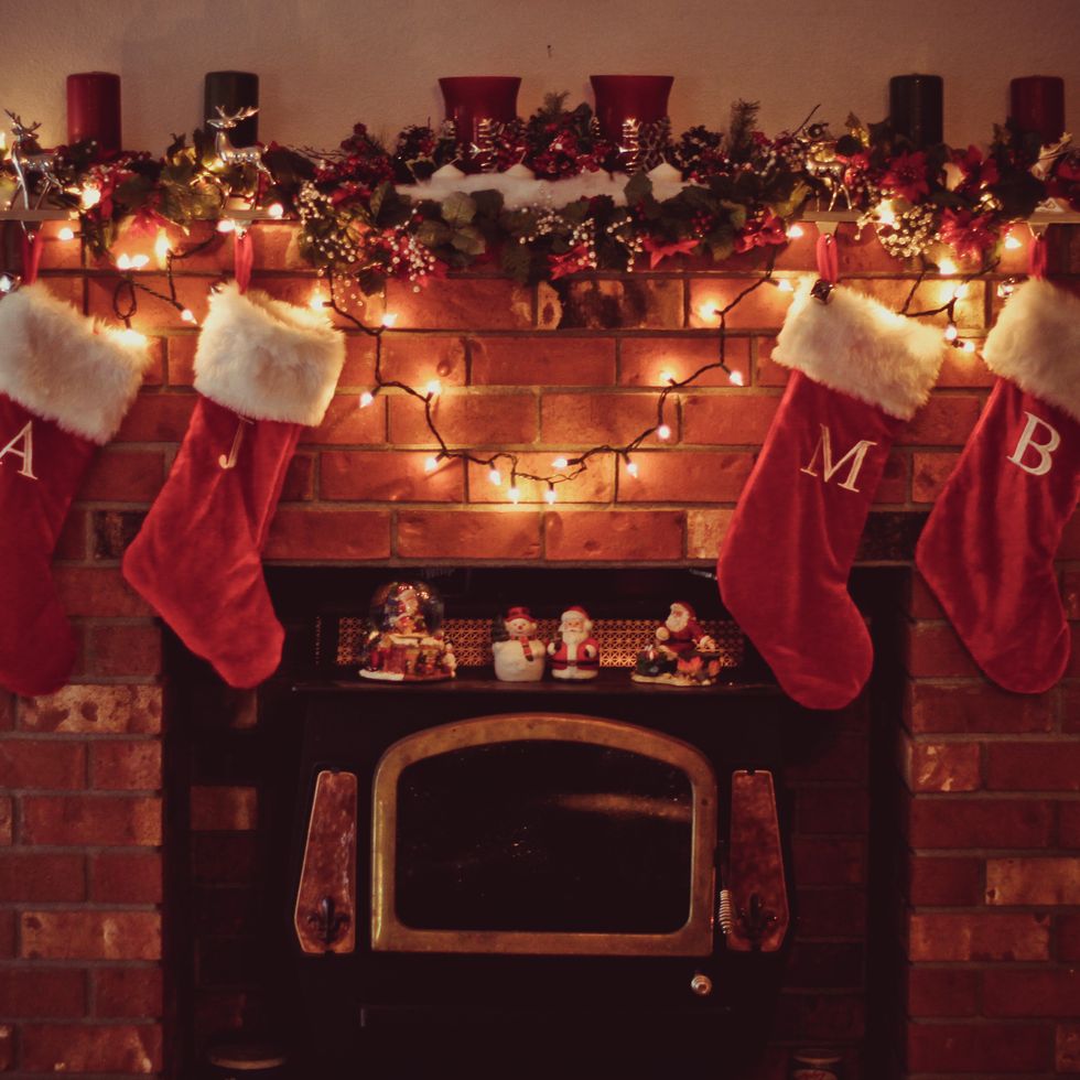 stockings over the fireplace christmas song lyric quiz