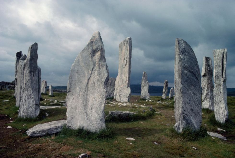 Stone circle, the Callanish Stones, Scotland