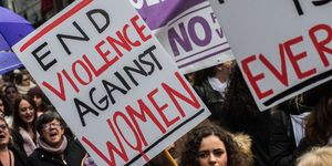women against violence day protest