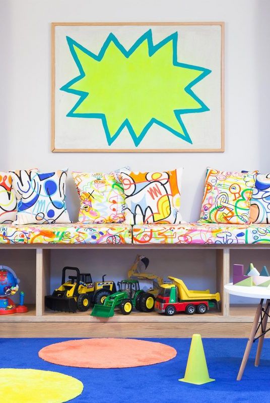 Room, Child, Child art, Furniture, Interior design, Table, Play, Nursery, Kindergarten, 