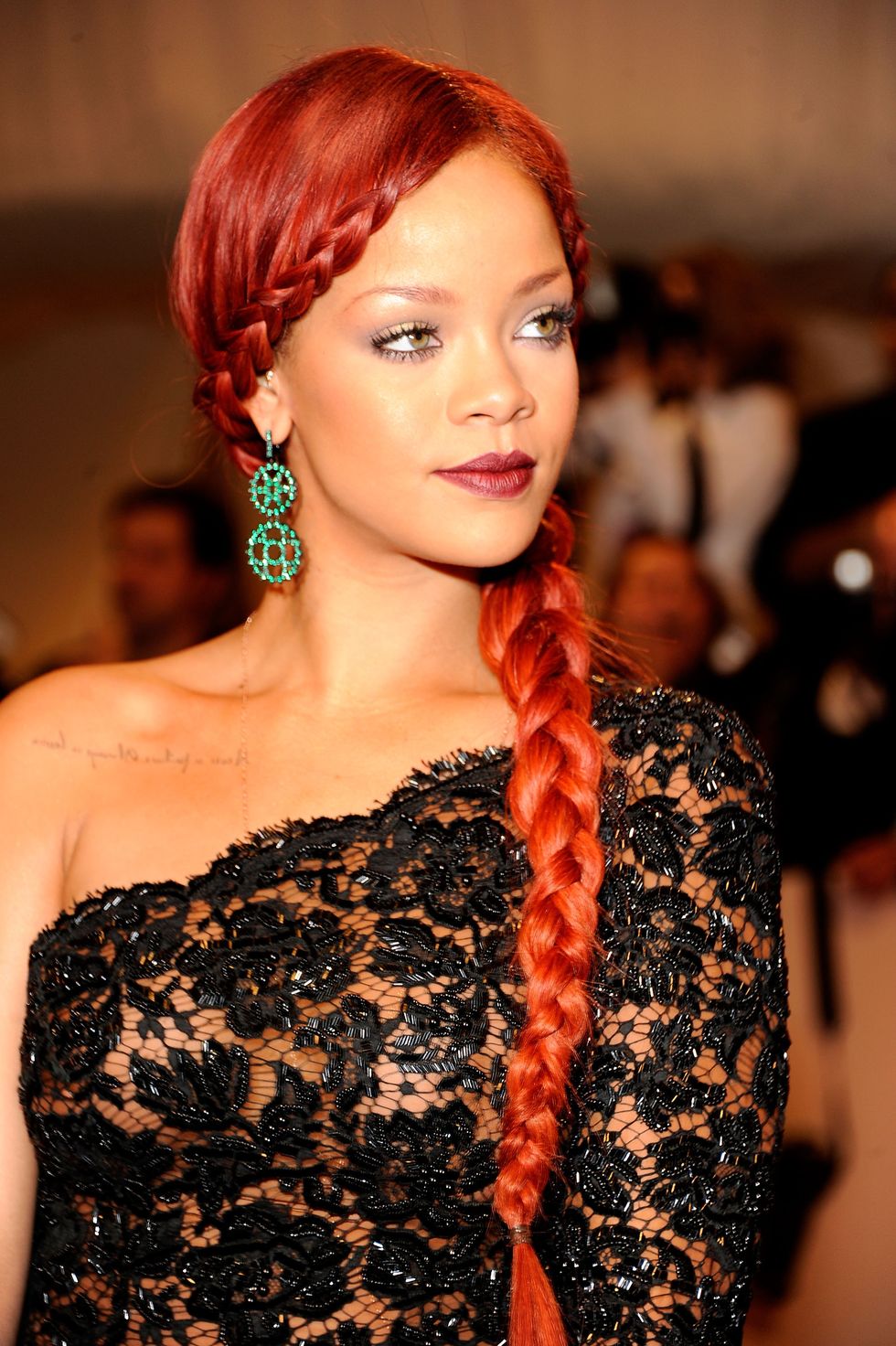 rihanna attends the alexander mcqueen savage beauty costume institute gala at the metropolitan museum of art on may 2, 2011 in new york city