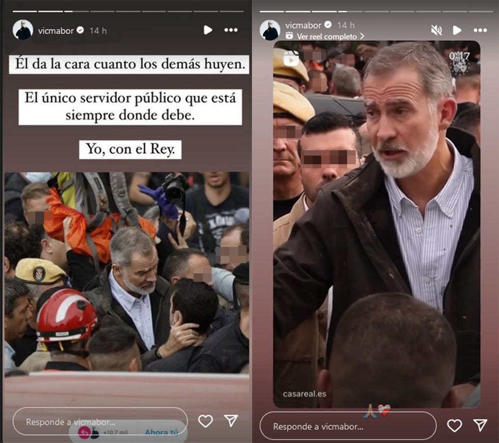 los stories de victoria federica para defender al rey felipe vi