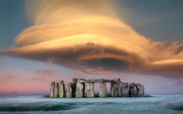 storm cloud over stonehenge, wiltshire, england, uk