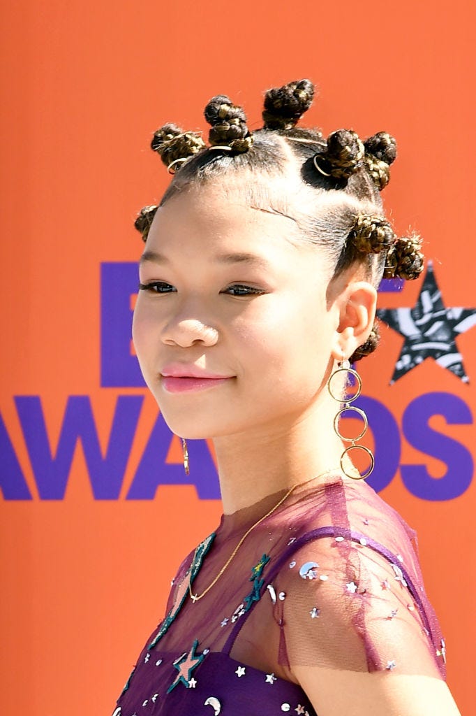 storm reid   back to school kids hairstyles