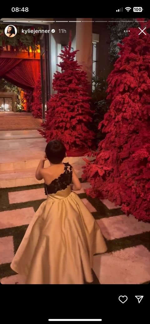 kylie jenner and stormi at their christmas eve party