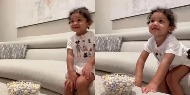 stormi kylie candy challenge
