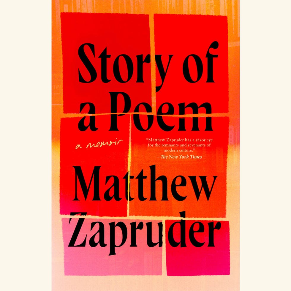 story of a poem a memoir, matthew zapruder