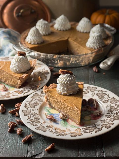 diabetes thanksgiving desserts - no bake low carb pumpkin pie
