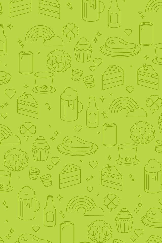 st patricks day pattern with foods st patricks day pattern with foods