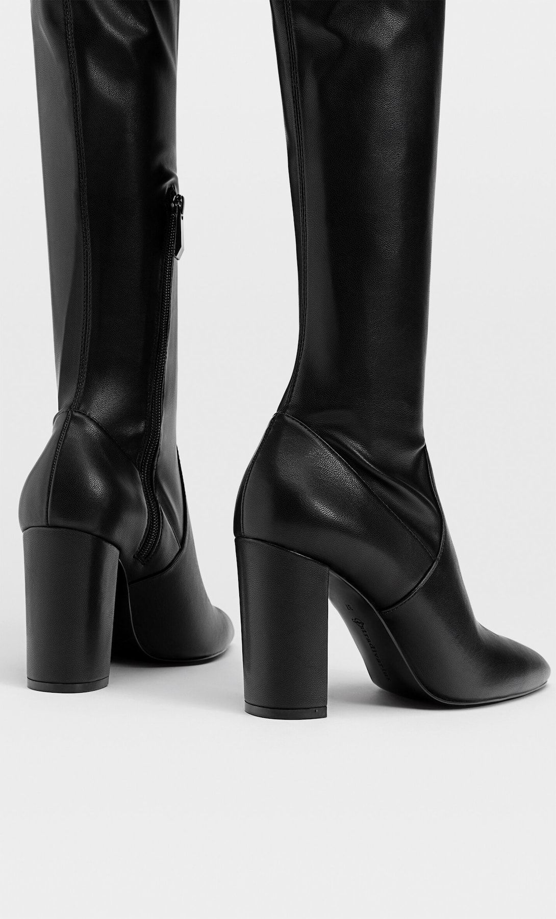 Botas altas negras mujer stradivarius new arrivals